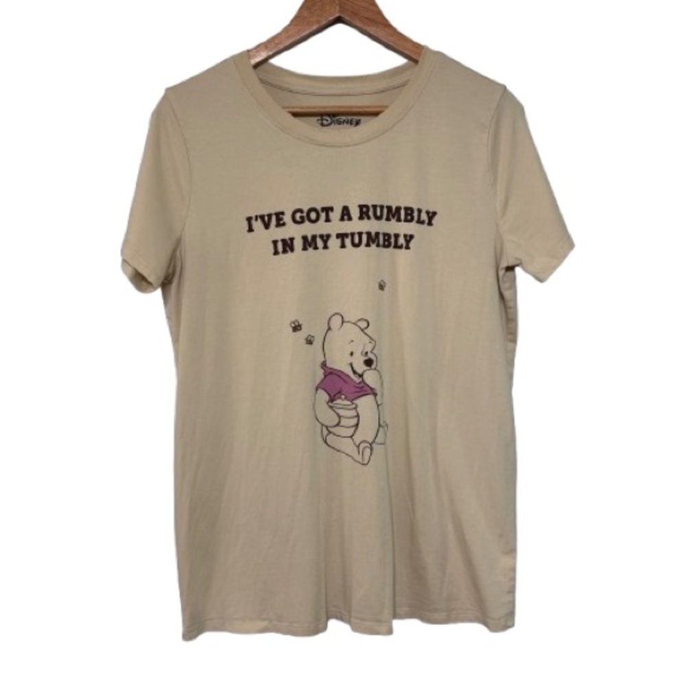 Disney Winnie The Pooh Beige Graphic Tee Size XL